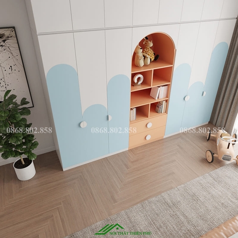 Tủ quần áo trẻ em bằng gỗ công nghiệp - QA 93