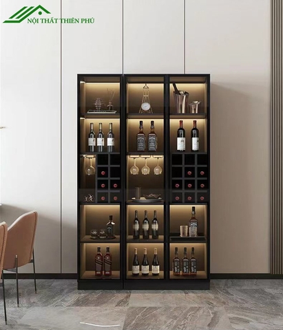 Tủ rượu gỗ 3 cánh - TR 04