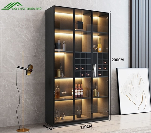 Tủ rượu gỗ 3 cánh - TR 04