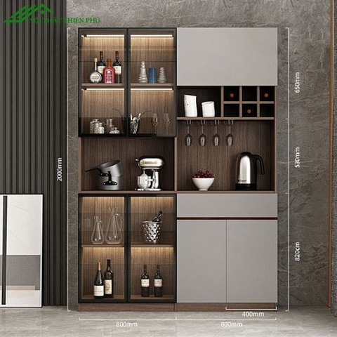 Tủ rượu đứng cánh kính hiện đại - TR 19