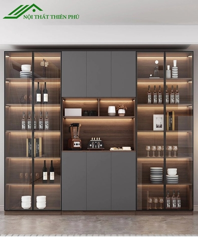 Mẫu tủ rượu sang trọng cho phòng khách - TR 22