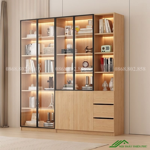 Tủ rượu gỗ công nghiệp cánh kính - TR 32