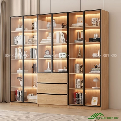 Tủ rượu gỗ công nghiệp cánh kính - TR 32