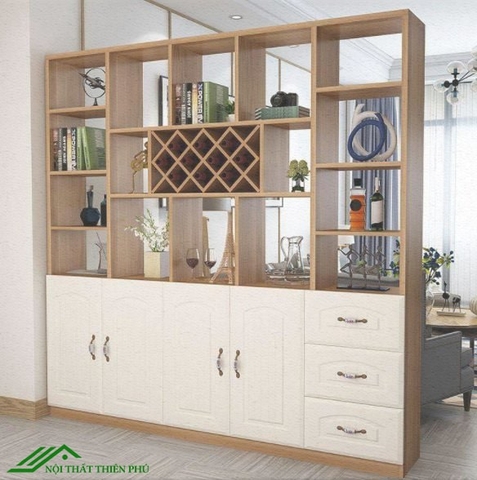 Tủ rượu ngăn phòng sơn hiện đại- TR 21