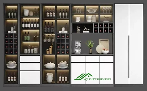 Tủ rượu nhôm kính hiện đại - TR 27