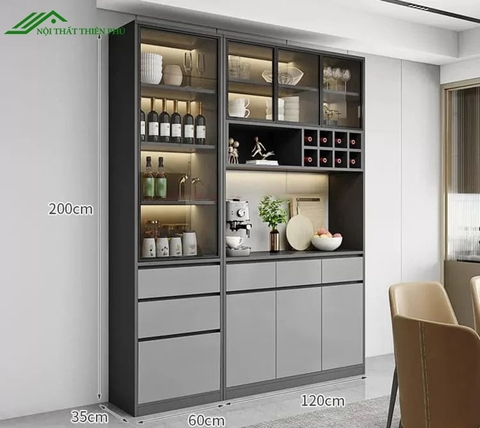 Tủ rượu nhôm kính hiện đại - TR 27