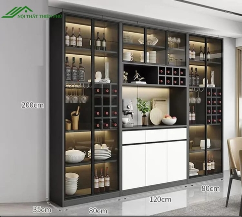 Tủ rượu nhôm kính hiện đại - TR 27