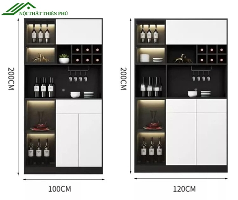 Tủ rượu gỗ trưng bày hiện đại - TR 28