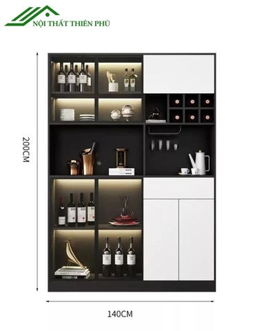 Tủ rượu gỗ trưng bày hiện đại - TR 28