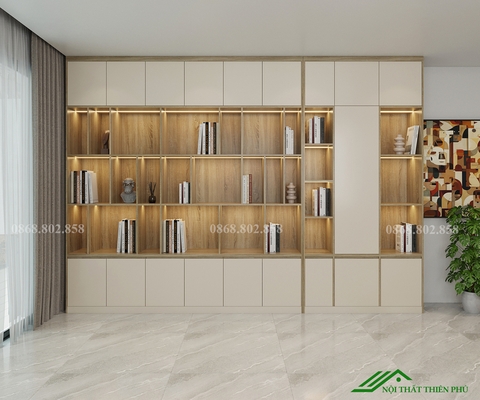 Kệ sách, tủ trang trí gỗ công nghiệp bền đẹp - TT 13