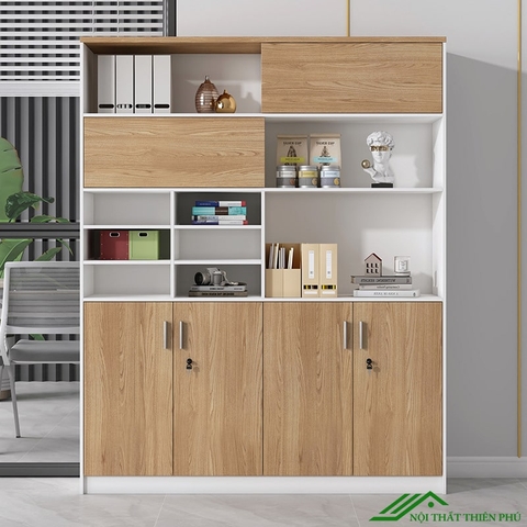 Tủ tài liệu gỗ công nghiệp hiện đại - TL 01
