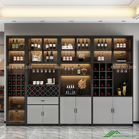 Tủ trưng bày rượu có đèn led cao cấp - TR 33