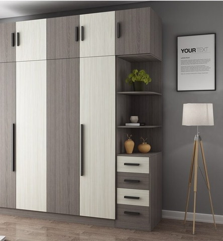 Tủ Quần Áo Cánh mở Có Kệ Góc - QA 08