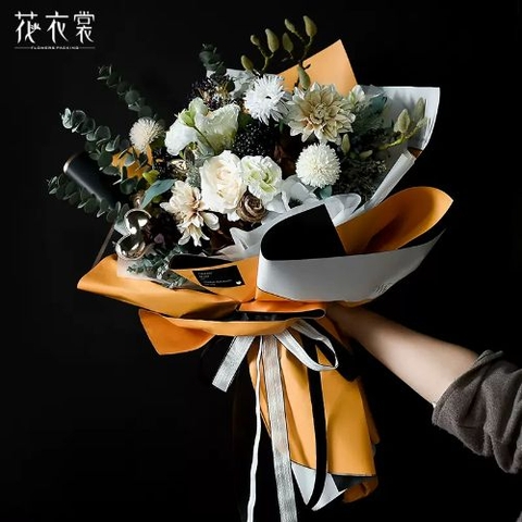 Giấy gói hoa 2 mặt da Hàn Quốc