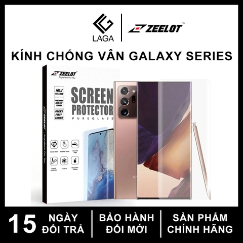 Kính Cường Lực Chống Vân Tay Zeelot 3D UV LOCA MATTE Samsung Galaxy Note 20 Ultra / Galaxy S20 Plus [Keo UV]