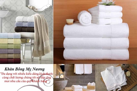 Sản xuất và phân phối khăn bông khách sạn giá sỉ tại Nha Trang