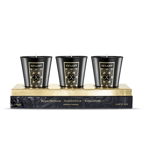 XERJOFF - BLACK SCENTED CANDLES - 3x60G