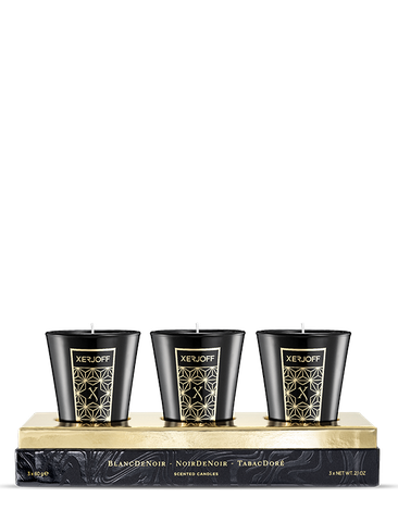 XERJOFF - BLACK SCENTED CANDLES - 3x60G