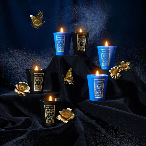 XERJOFF - BLACK SCENTED CANDLES - 3x60G