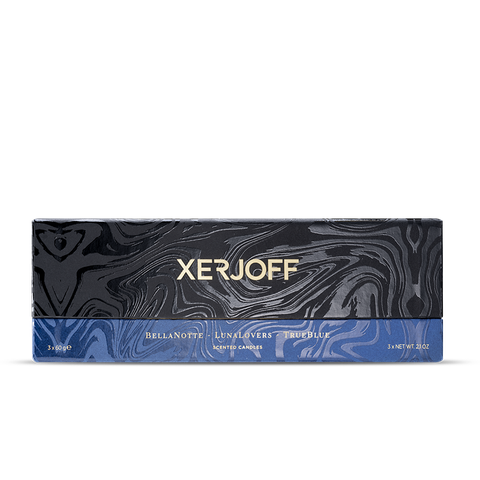 XERJOFF - BLUE SCENTED CANDLES - 3x60G