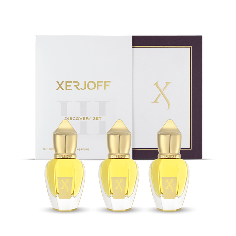 XERJOFF DISCOVERY SET III - 3x15ml - NAXOS - ALEXANDRIA II - GOLDEN DALLAH