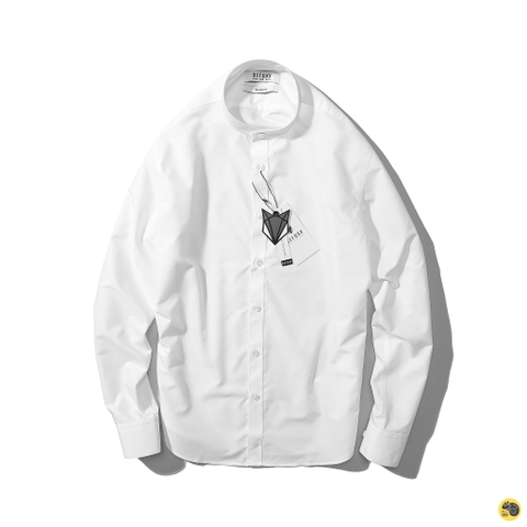 ÁO SƠMI MODAL CỔ TRỤ DEFOXX