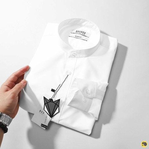 ÁO SƠMI MODAL CỔ TRỤ DEFOXX