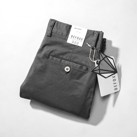 QUẦN DÀI KAKI DEFOXX XÁM ĐEN