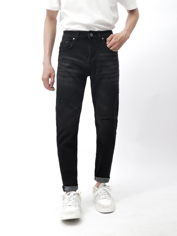 QUẦN JEANS DEFOXX XÁM ĐEN RÁCH