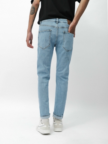QUẦN JEANS DEFOXX XANH TRƠN