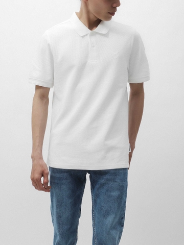 ÁO POLO DEFOXX CỔ DỆT LOGO ĐÚC