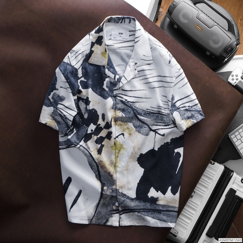 ÁO SƠ MI HỌA TIẾT NGẮN TAY BTM