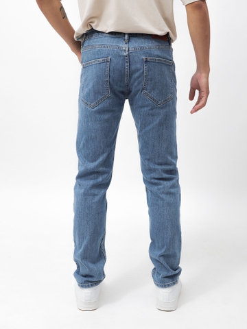 QUẦN JEANS DEFOXX REGULAR-FIT XANH TRƠN