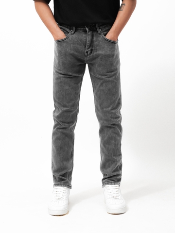 QUẦN JEANS DEFOXX REGULAR-FIT XÁM NHẠT WASH