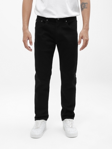 QUẦN JEANS DEFOXX ALL BLACK REGULAR-FIT