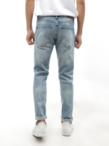 QUẦN JEANS DEFOXX TÚI CHÉO XANH DƠ WASH