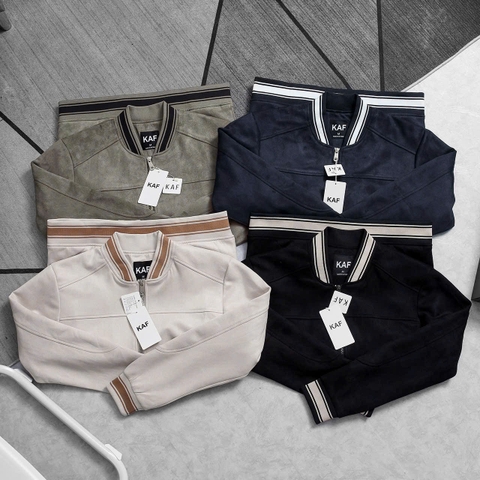 ÁO KHOÁC BOMBER SUEDE KAF