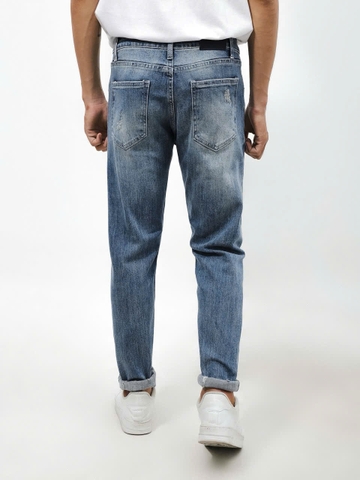 QUẦN JEANS DEFOXX XANH WASH RÁCH