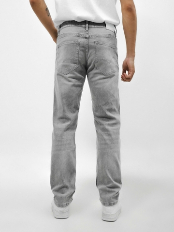 QUẦN JEANS DEFOXX REGULAR-FIT XÁM TRẮNG WASH