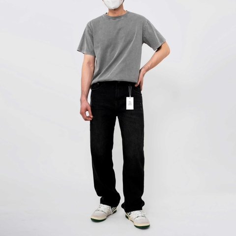 QUẦN JEANS R&G ĐEN CÀO WASH RELAX FIT