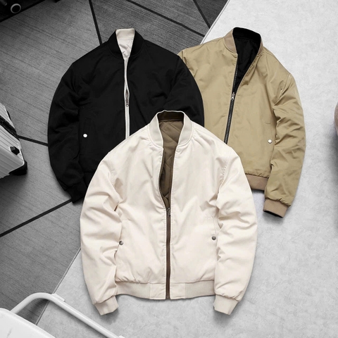 ÁO KHOÁC BOMBER 2 MẶT TRẦN TRÁM