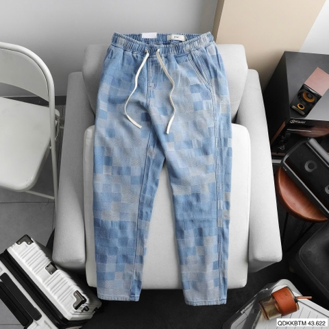 QUẦN JEANS BTM CARO XANH NHẠT