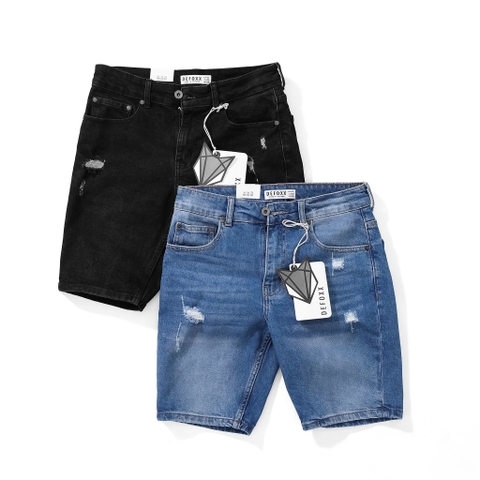 QUẦN SHORT JEANS DEFOXX WASH RÁCH