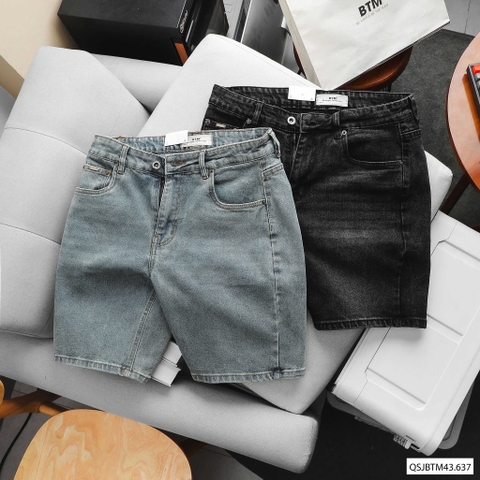 QUẦN SHORT JEANS BTM WASH