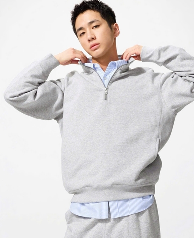 ÁO KHOÁC NỈ KHÓA CỔ DEFOXX