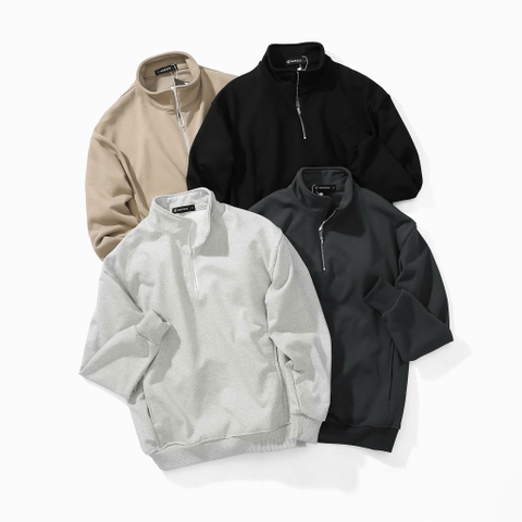 ÁO KHOÁC NỈ KHÓA CỔ DEFOXX