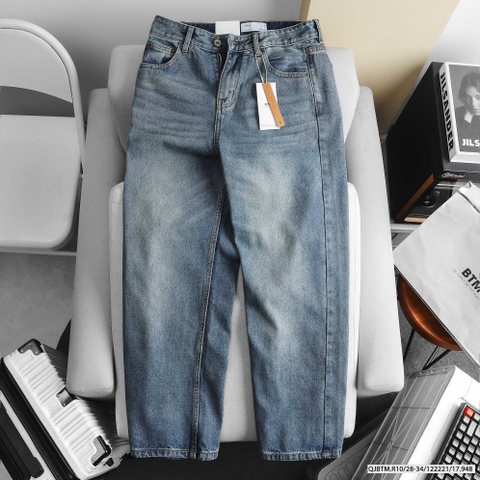 QUẦN JEANS BTM RELAX-FIT XANH DENIM