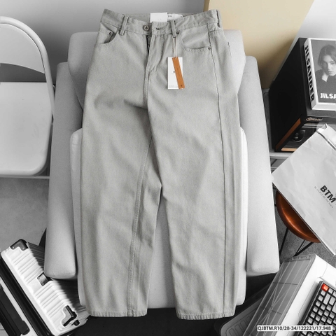 QUẦN JEANS BTM RELAX-FIT XÁM NHẠT