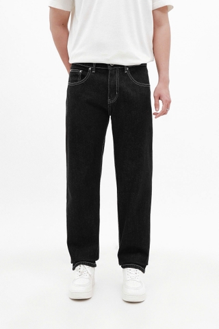 QUẦN JEANS DF INDIGO CHỈ KEM REGULAR-FIT