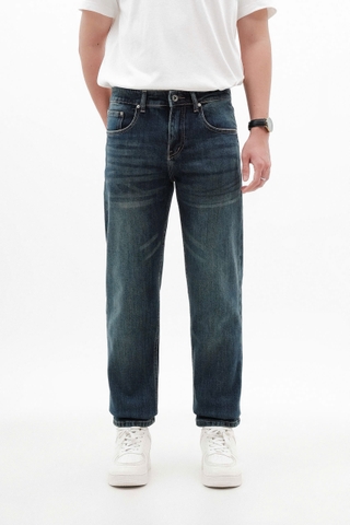 QUẦN JEANS DF XANH WASH REGULAR-FIT